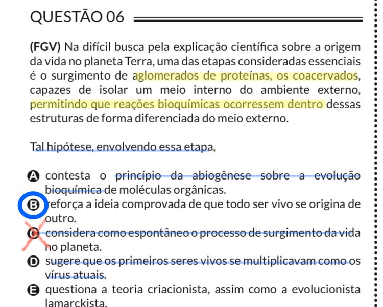 Olá, bom dia! Os coacervados não são a comprovação da h - Explicaê Olá, bom dia! Os coacervados não são a comprovação da h - Explicaê