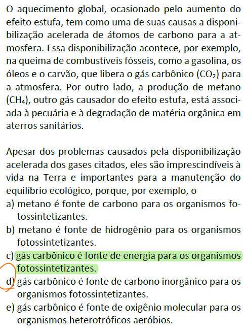 Bom dia, A respeito dessas questão:A letra C também não - Explicaê Bom dia, A respeito dessas questão:A letra C também não - Explicaê